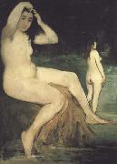 Edouard Manet Baigneuses en Seine (mk40) Sweden oil painting reproduction